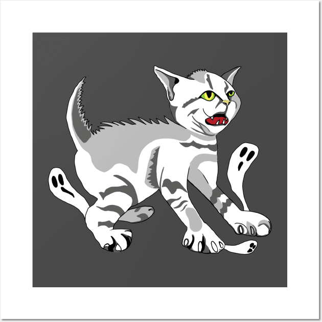 Scaredy Cat - Many Ghosts Wall Art by macpeters
